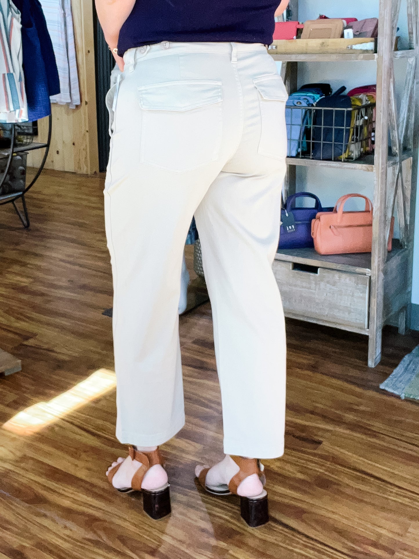 Utility Crop Patch Pocket Safari Sand Pant