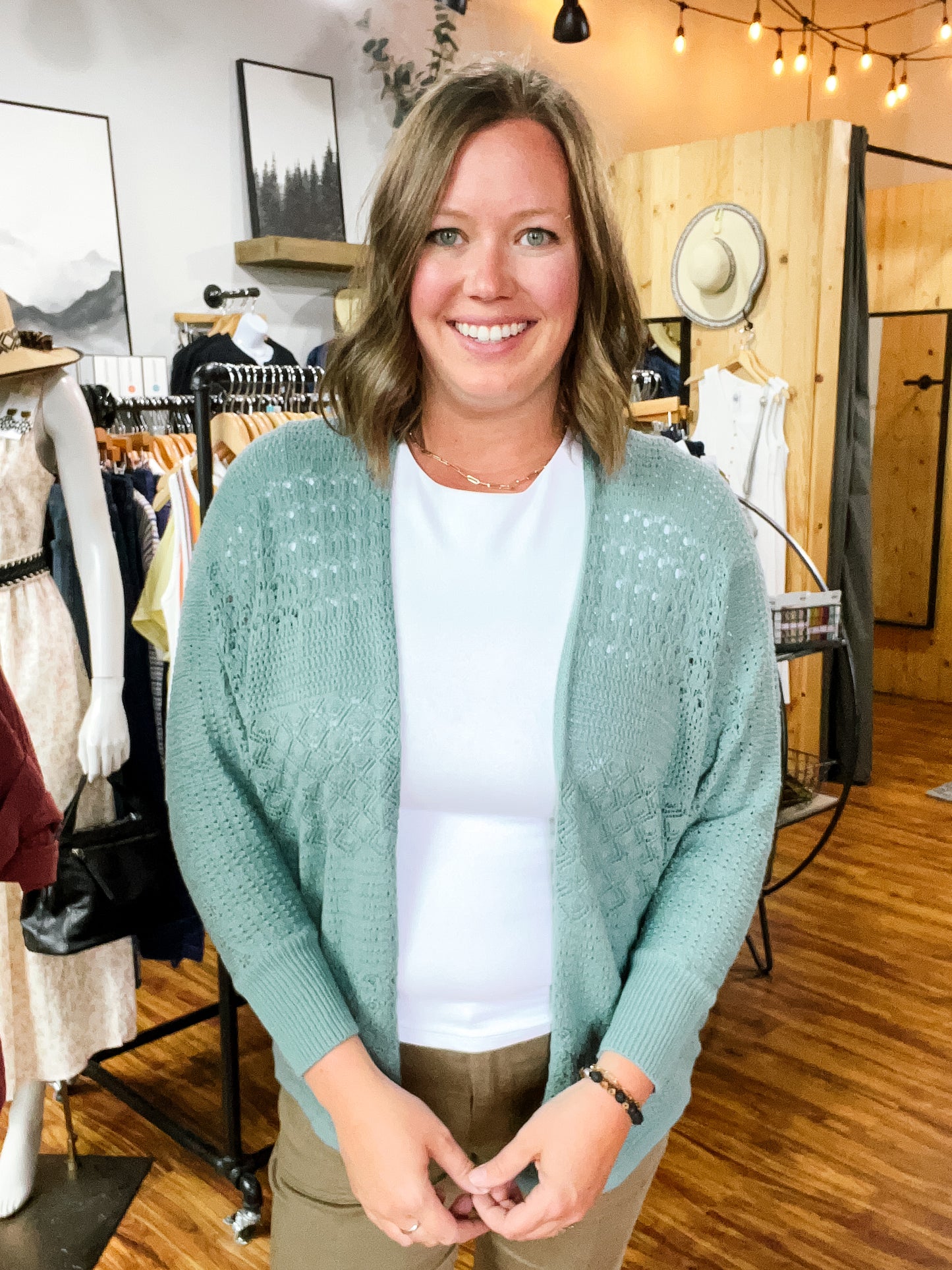 Jade Crochet Knit Cardigan