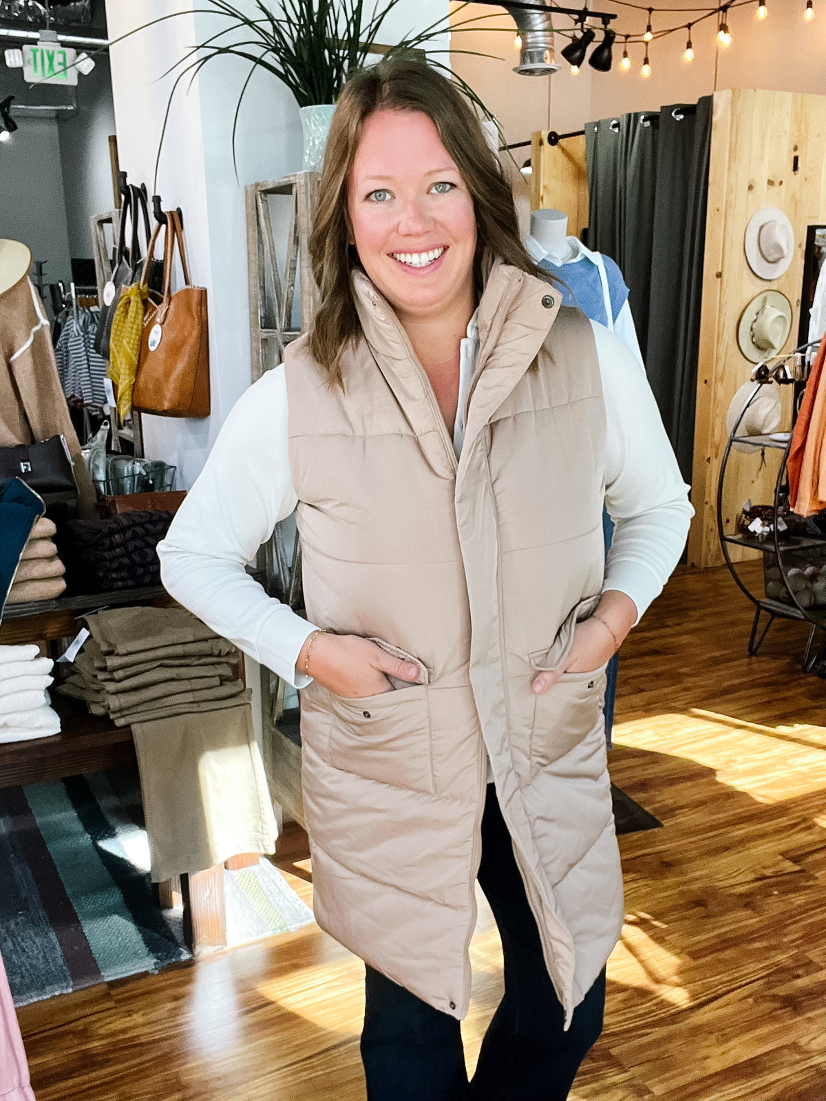 Tan Long Vest