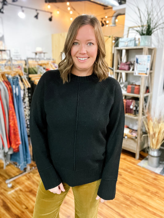 Black Raglan Sweater