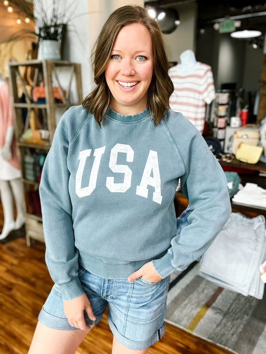 Blue USA Sweatshirt