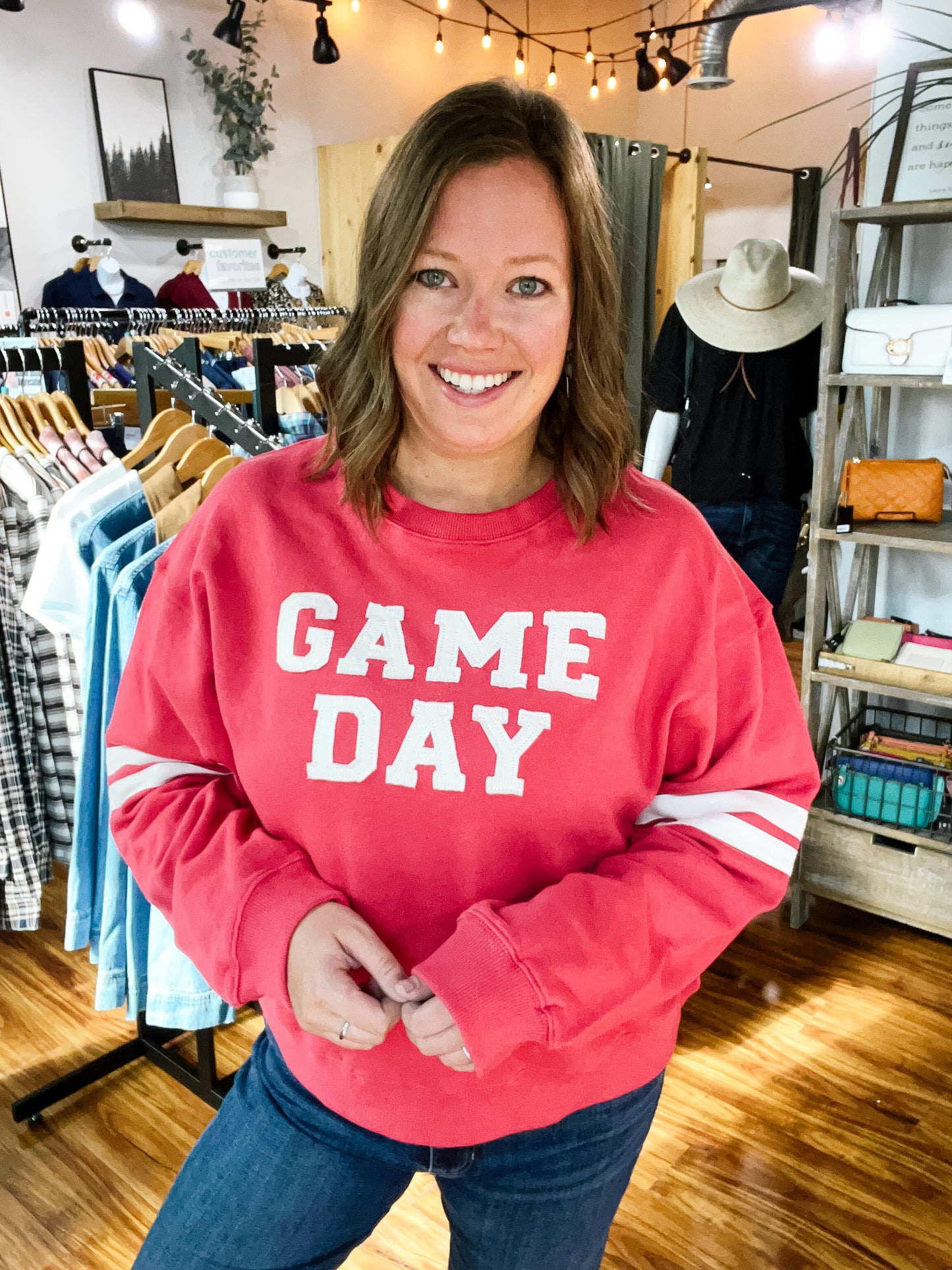Dusty Red Game Day Sweatshirt