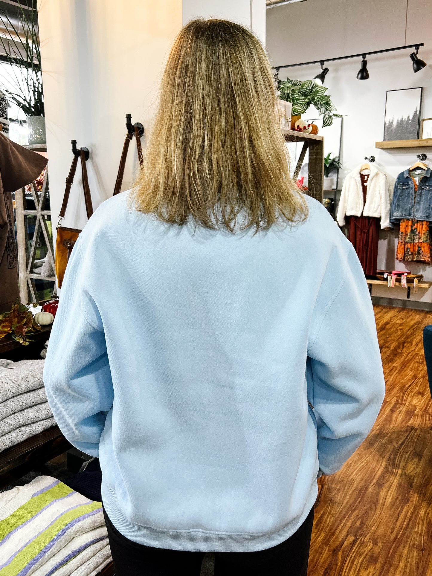 Light Blue Ski Bum Sweatshirt