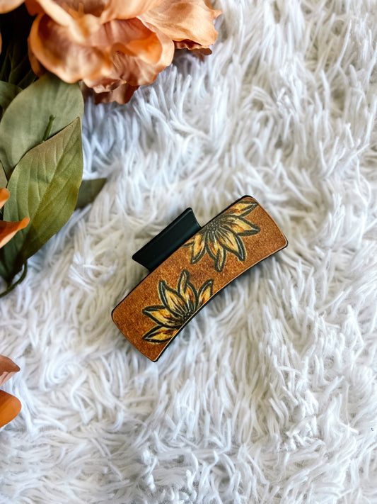 Sunflower Claw Clip