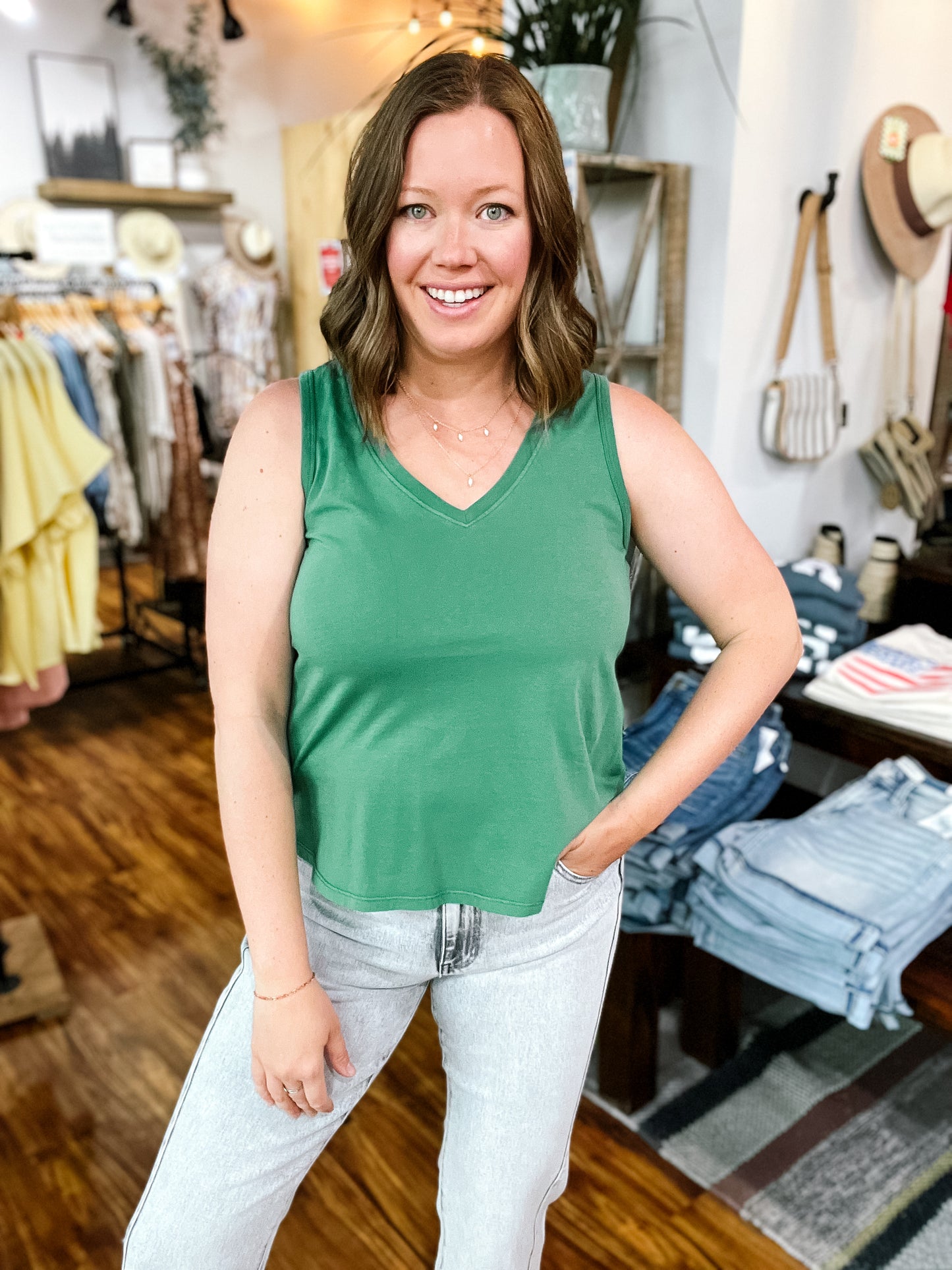 Kelly Green Tank Top