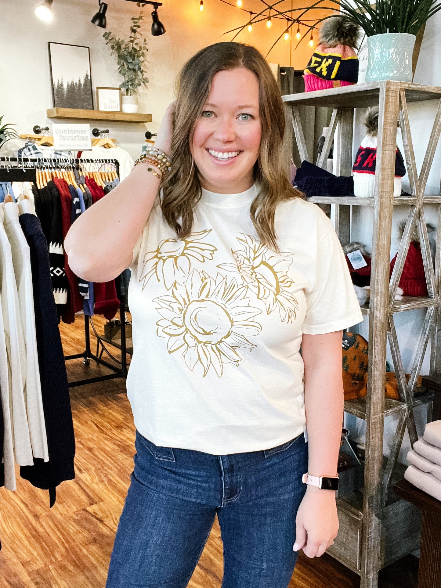 Ivory Sunflower Bouquet T-Shirt