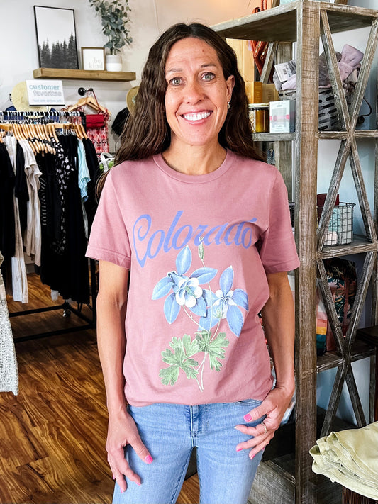 Mauve CO Columbine T-Shirt