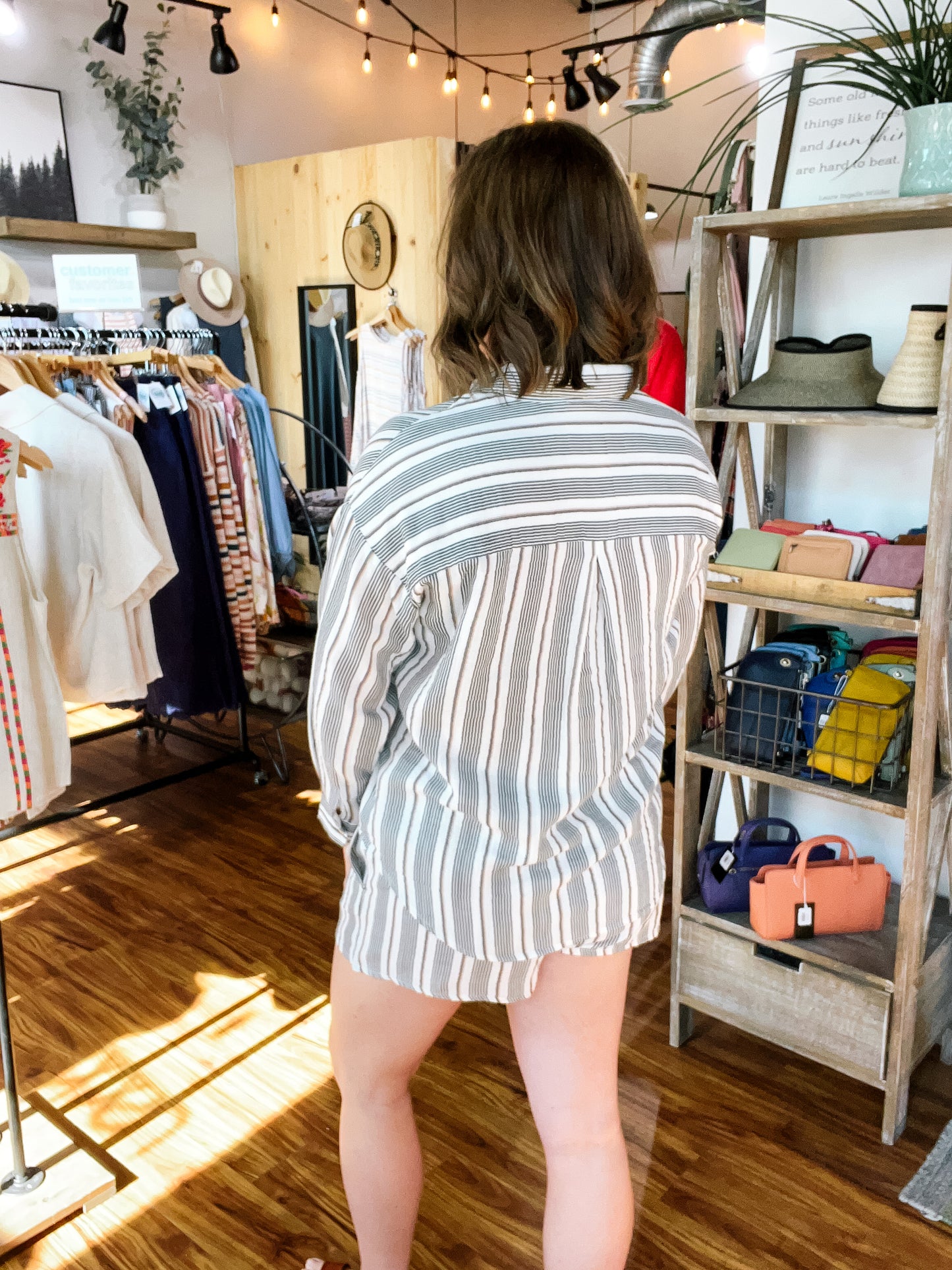 Black & Ivory Stripe Shirt