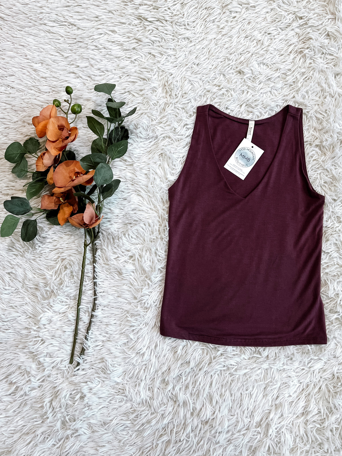 V-Neck Double Layer Tank