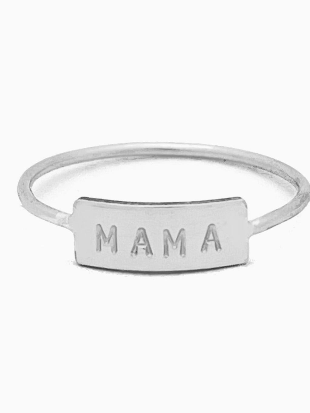 Silver Mama Bar Ring