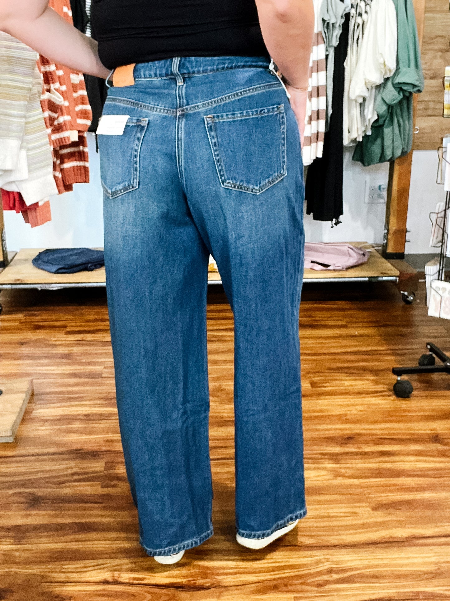 Brooke Girlfriend Wide Leg Blue Away Jean