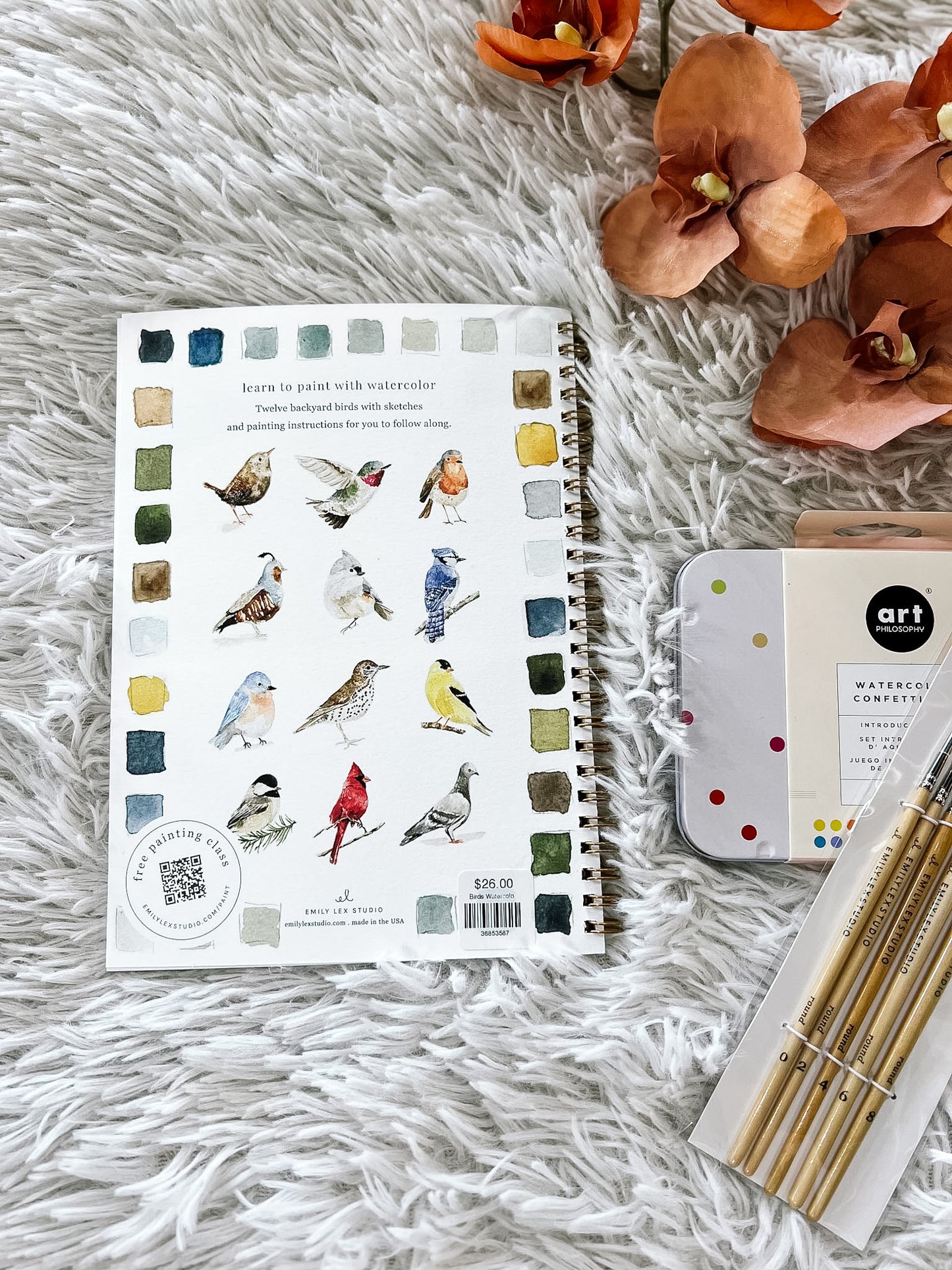 Birds Watercolor Book