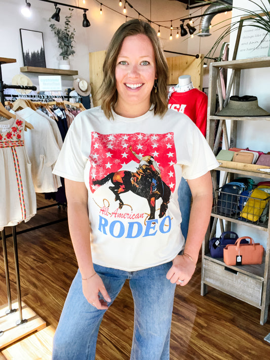Cream All-American Rodeo T-Shirt