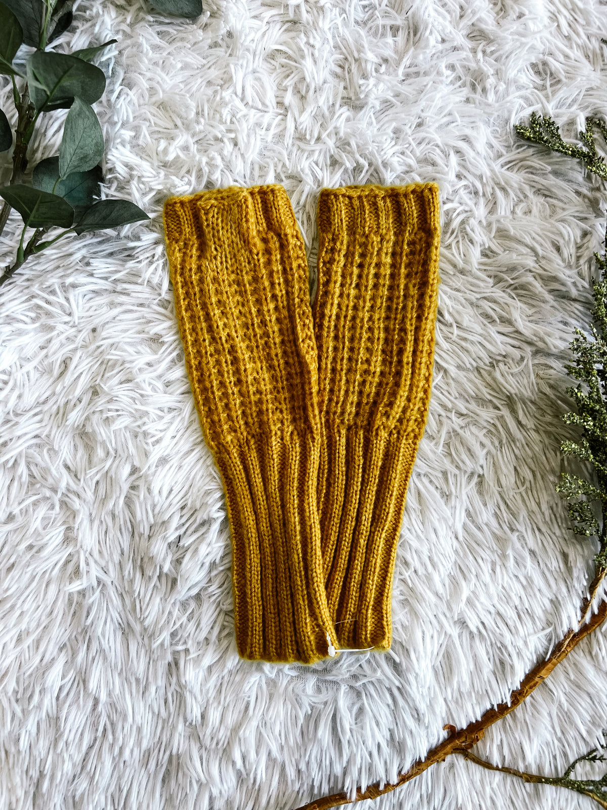 Mohair Hand Knit Fingerless Gloves