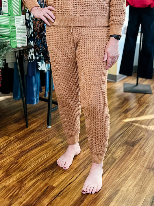 Camel Chenille Joggers