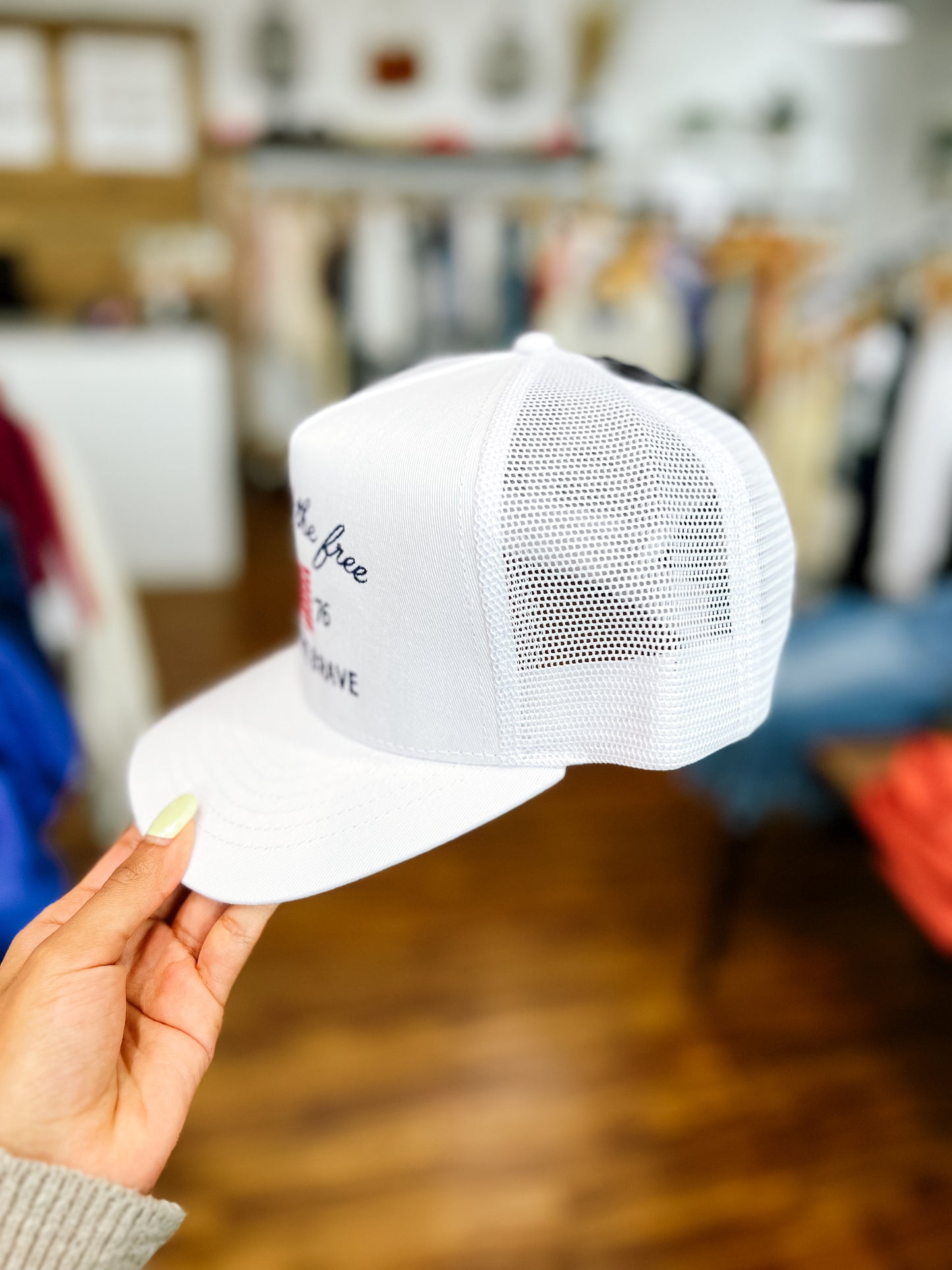 White Land Of The Free Hat