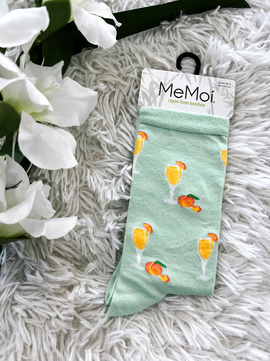 Mint Bellinis Bamboo Crew Sock