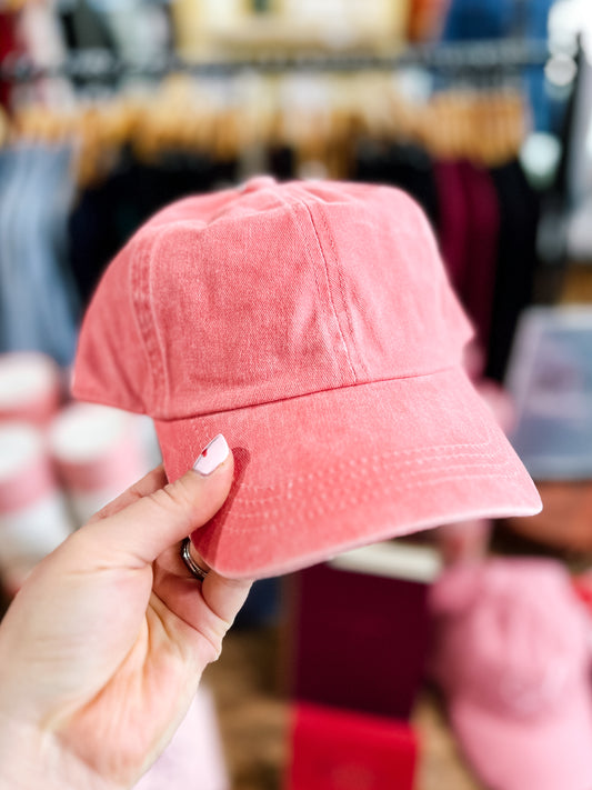 Coral Baseball Cap