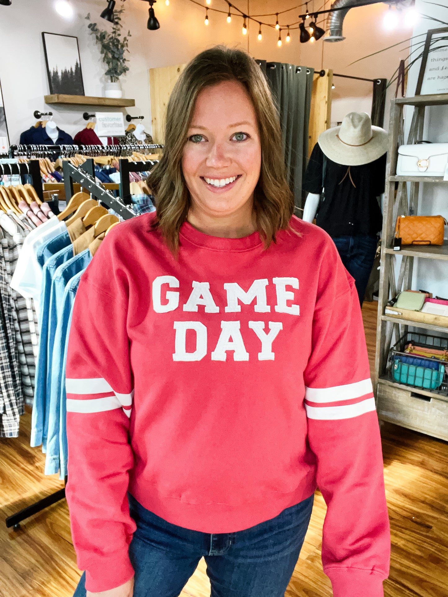 Dusty Red Game Day Sweatshirt