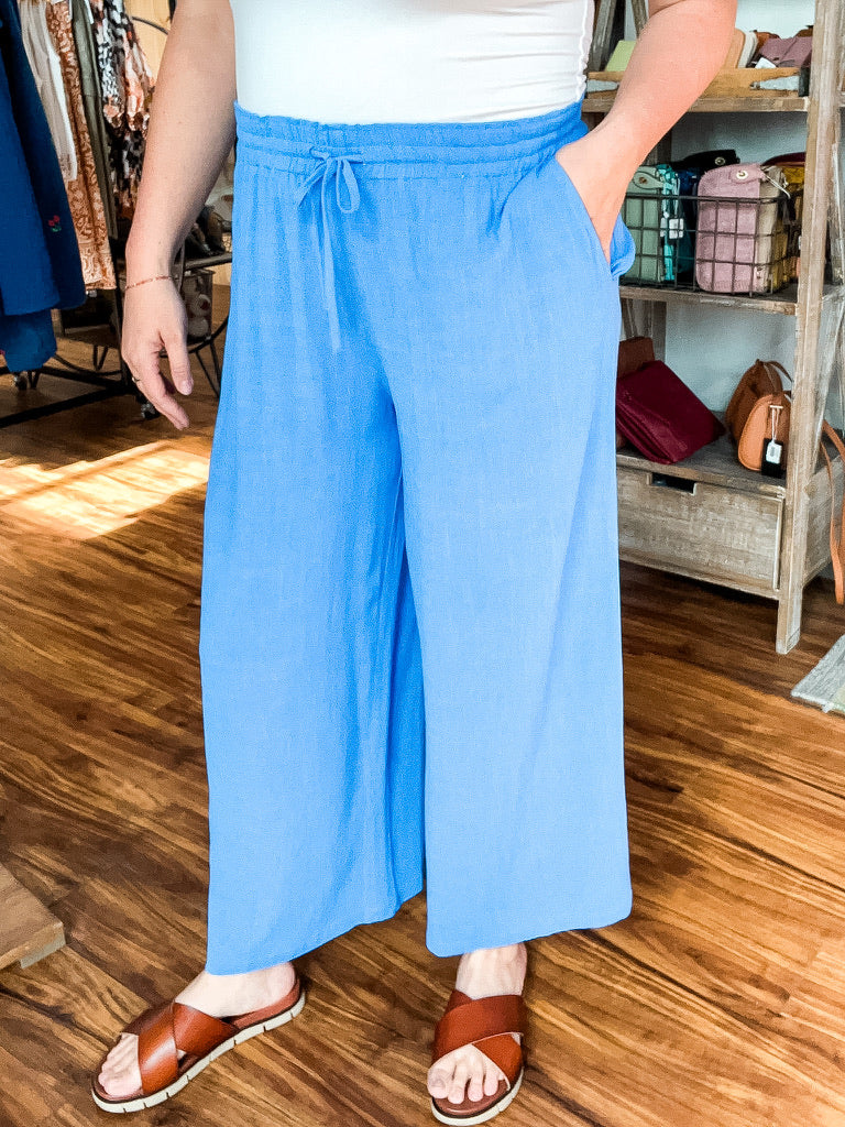 Royal Blue Wide Leg Pant