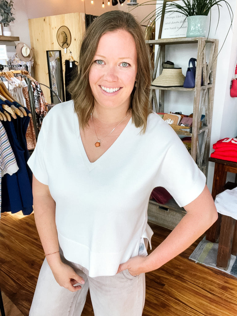 Winter White Dolman Sweater