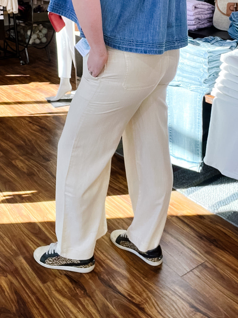 Butter Yellow Pull-On Pants