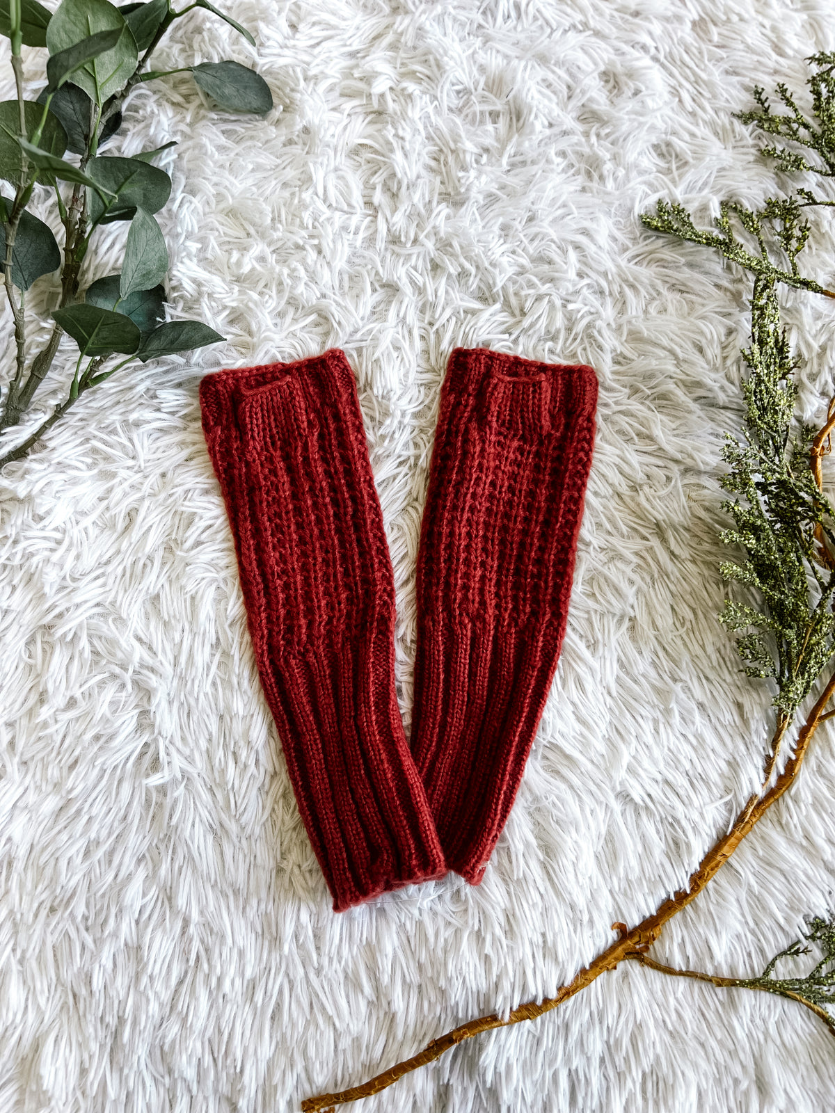 Mohair Hand Knit Fingerless Gloves