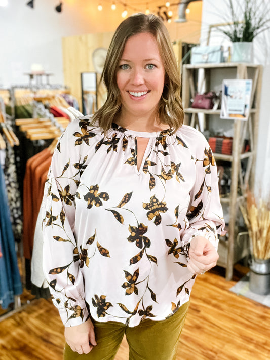 Chantilly Long Sleeve Woven Blouse