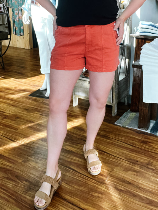 Burnt Orange Trouser Short