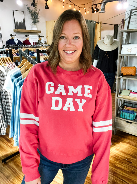 Dusty Red Game Day Sweatshirt