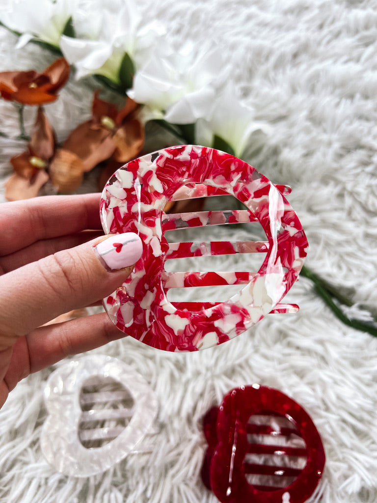Flat Heart Hair Clip