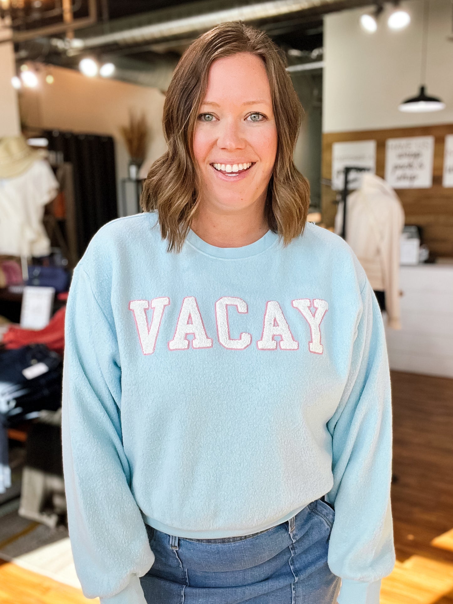 Blue Vacay Sweatshirt