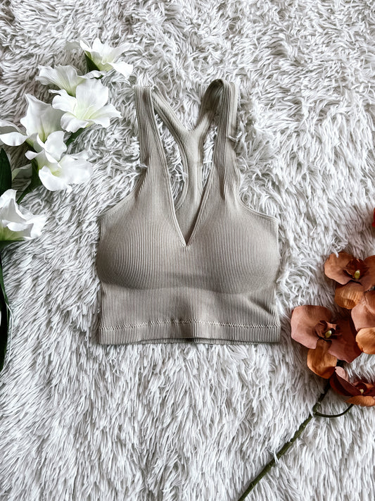 Champagne Racerback Bralette