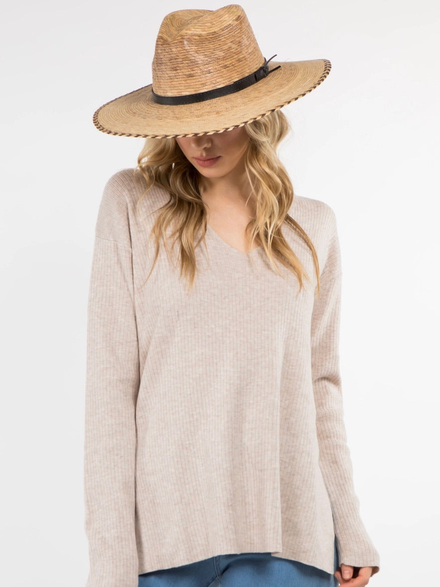 Palm Braid 4" Brim Hat
