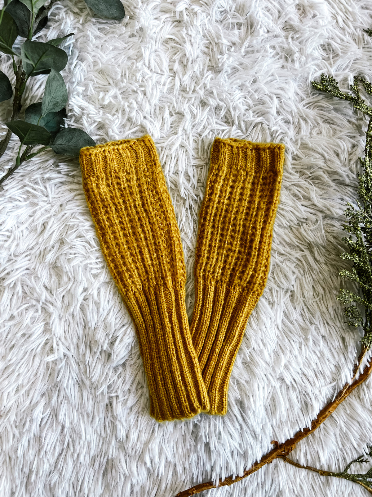 Mohair Hand Knit Fingerless Gloves