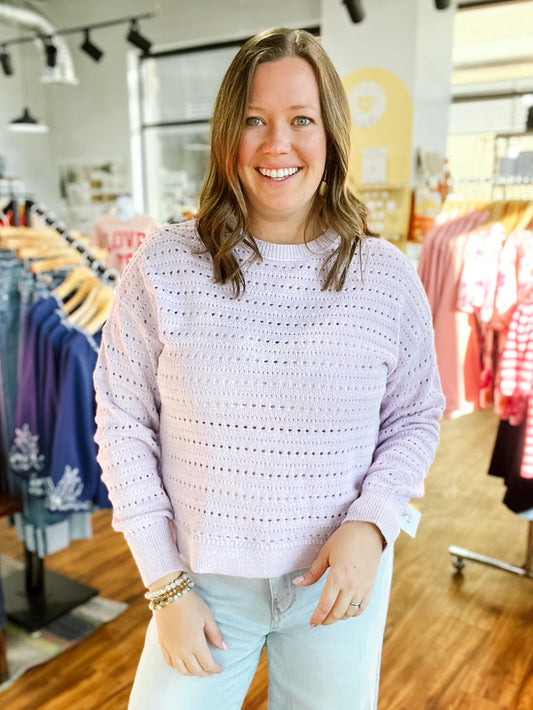 Lilac Long Sleeve Sweater