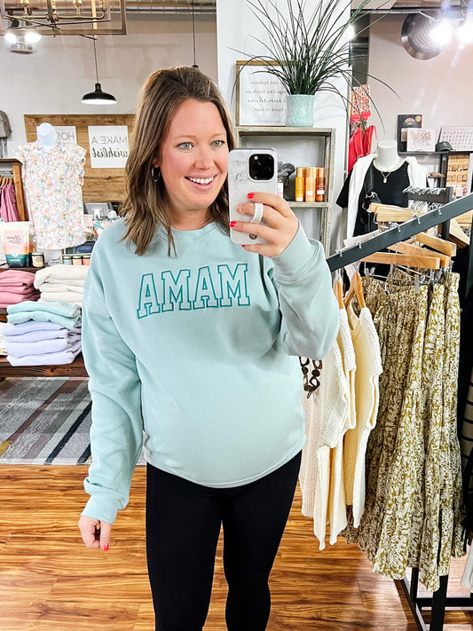 Mint Green Mama Sweatshirt