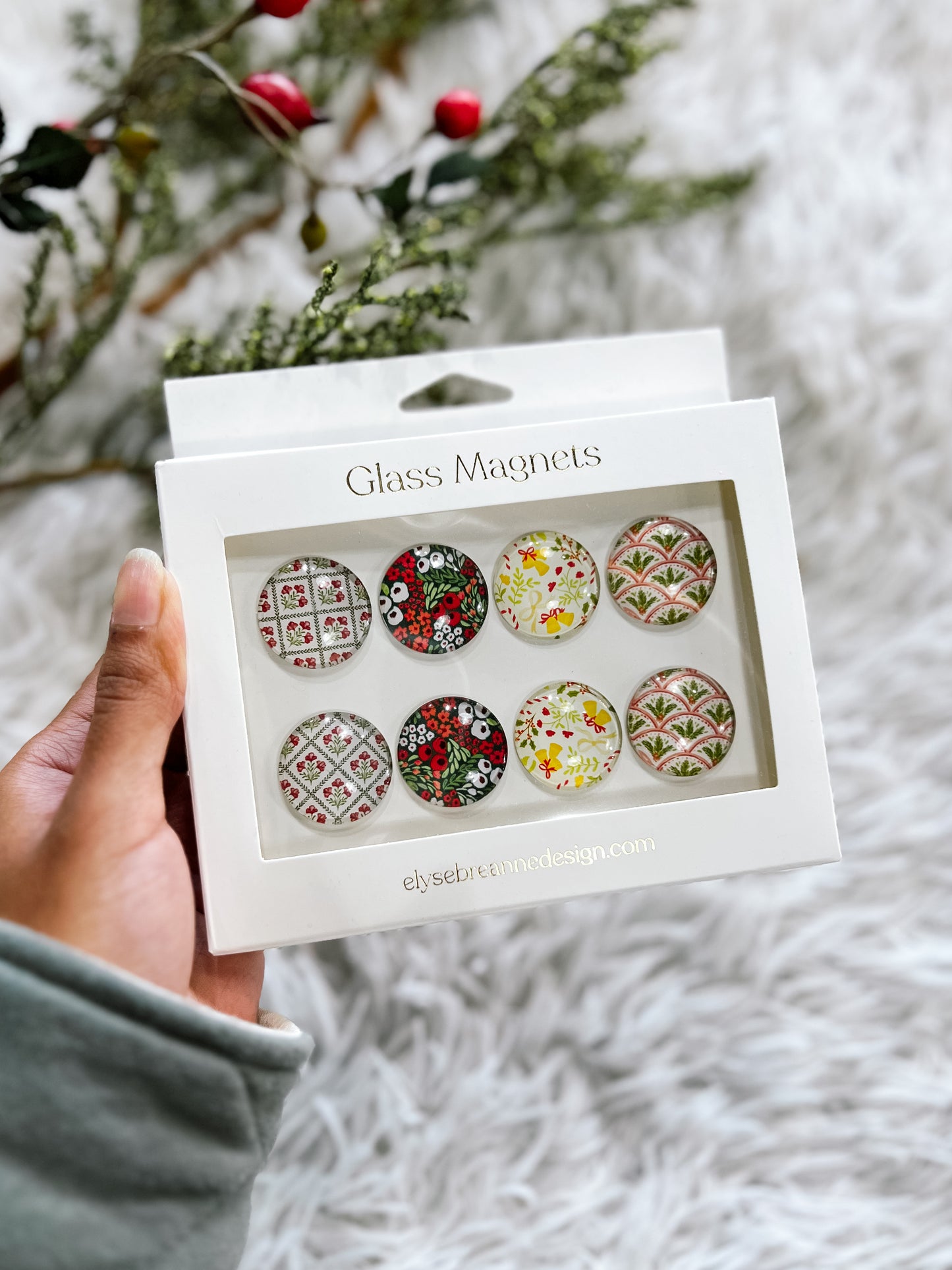 Christmas Glass Magnets