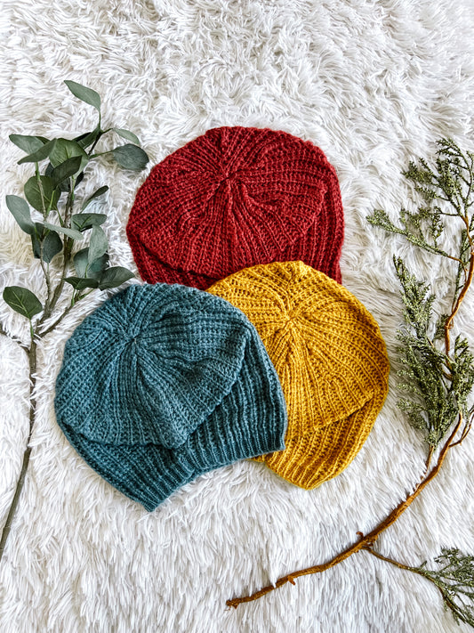 Mohair Hand Knit Beanie