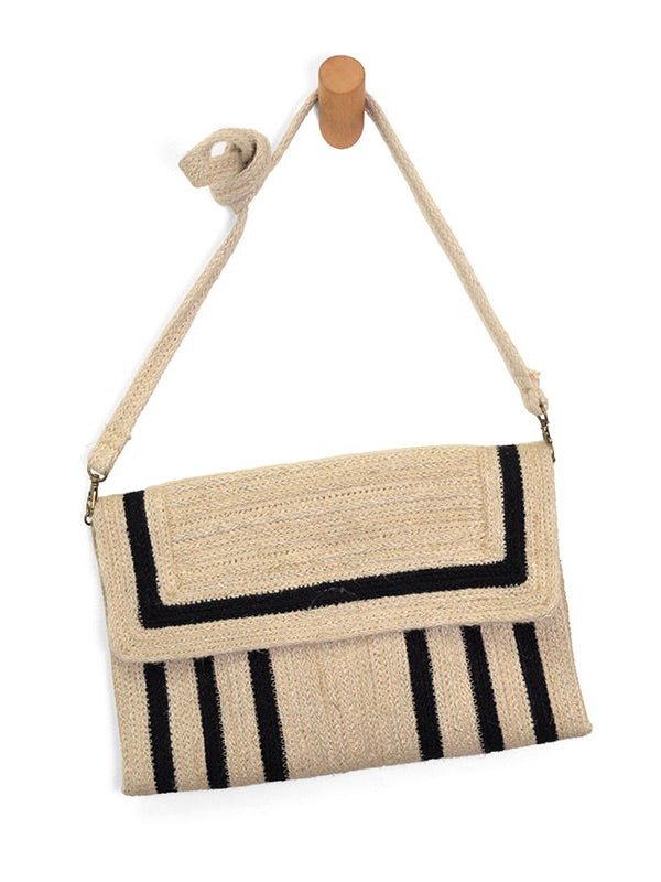 Nellie Jute Crossbody Purse