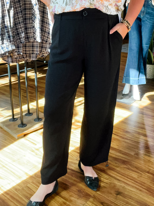 Black Flowy Pant