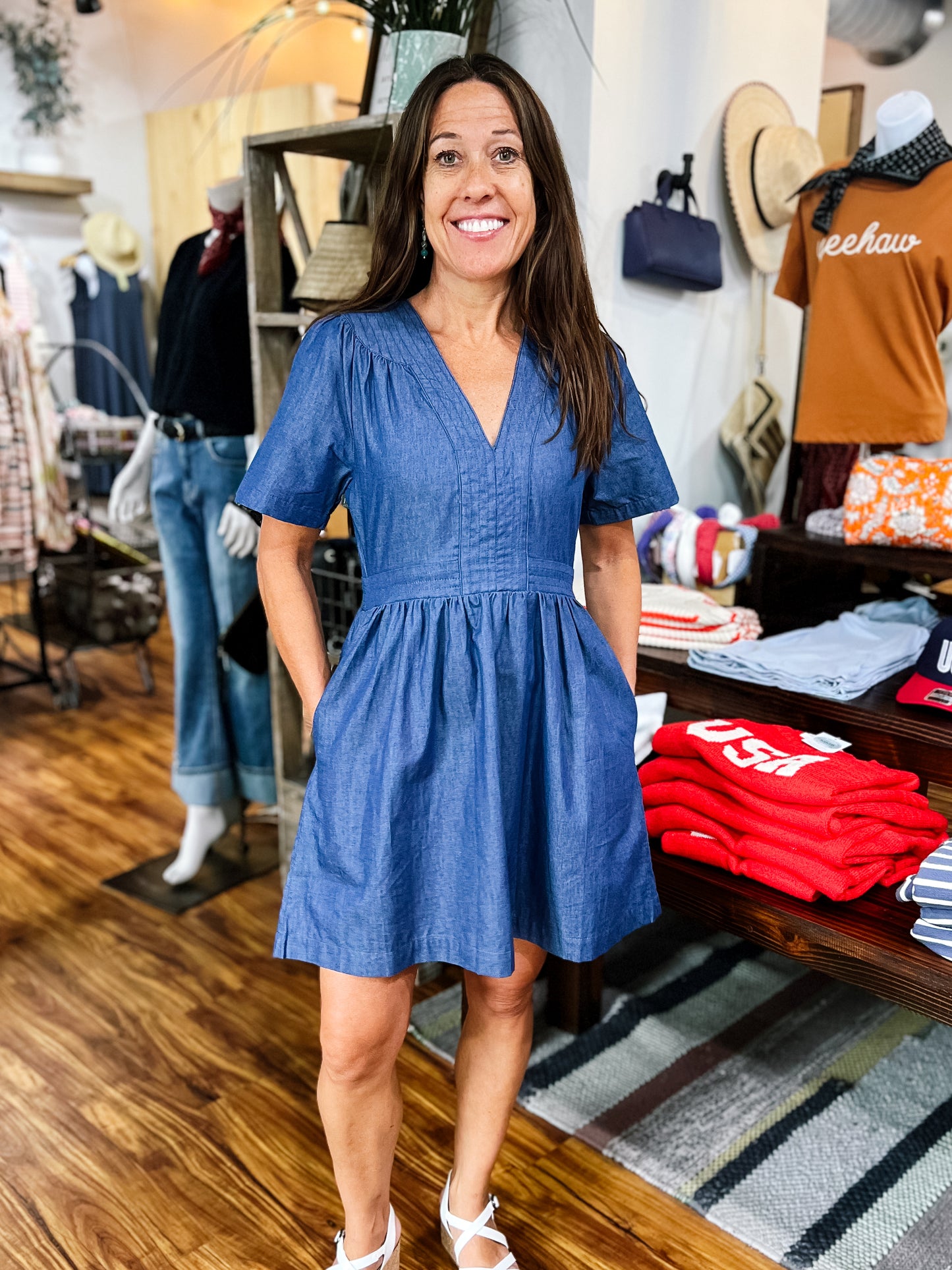 Medium Chambray Mini Dress