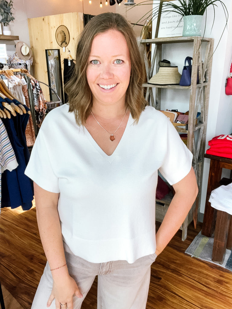 Winter White Dolman Sweater