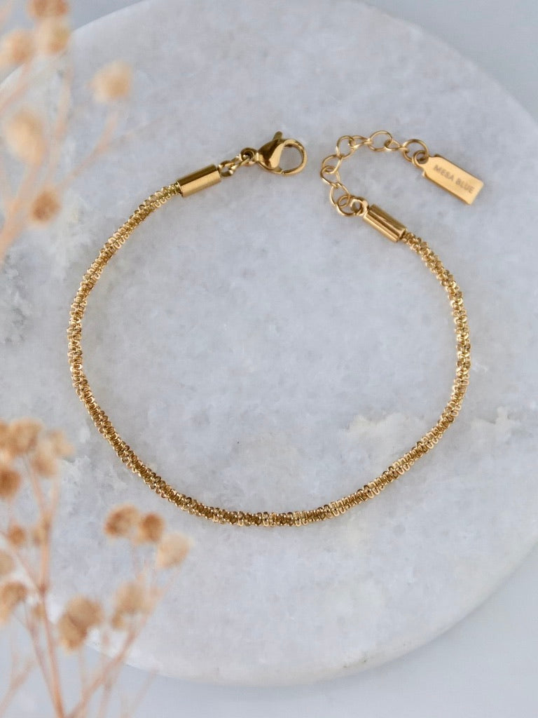 Gold Rope Chain Bracelet