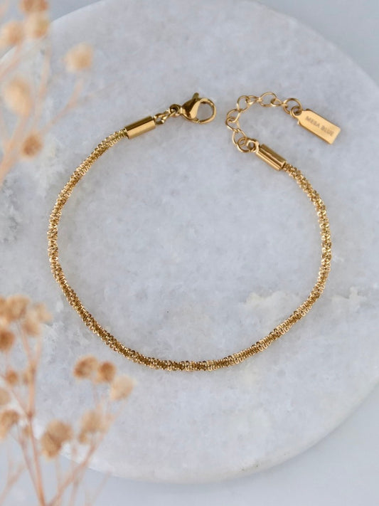 Gold Rope Chain Bracelet
