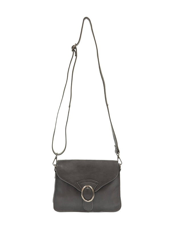 Drea Charcoal Convertible Buckle Purse