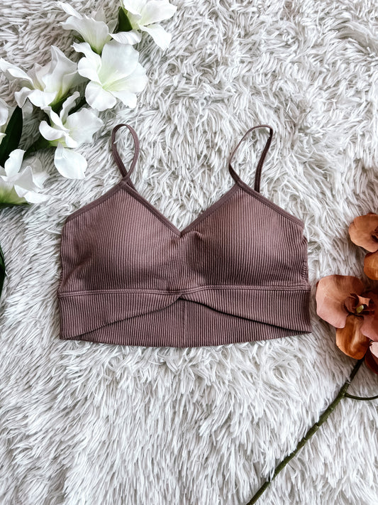 Rose Seamless Ribbed Bralette