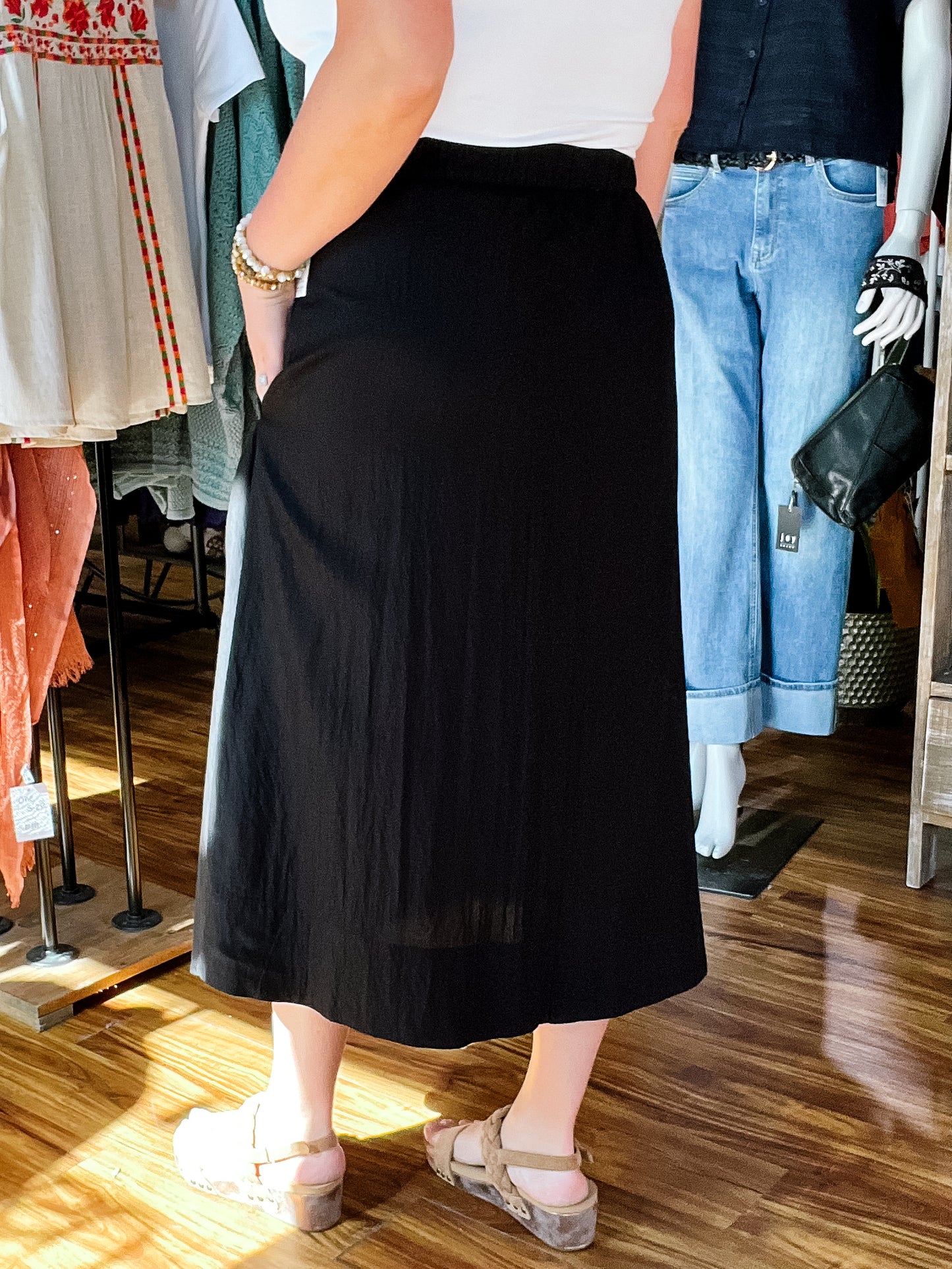 Black Midi Skirt
