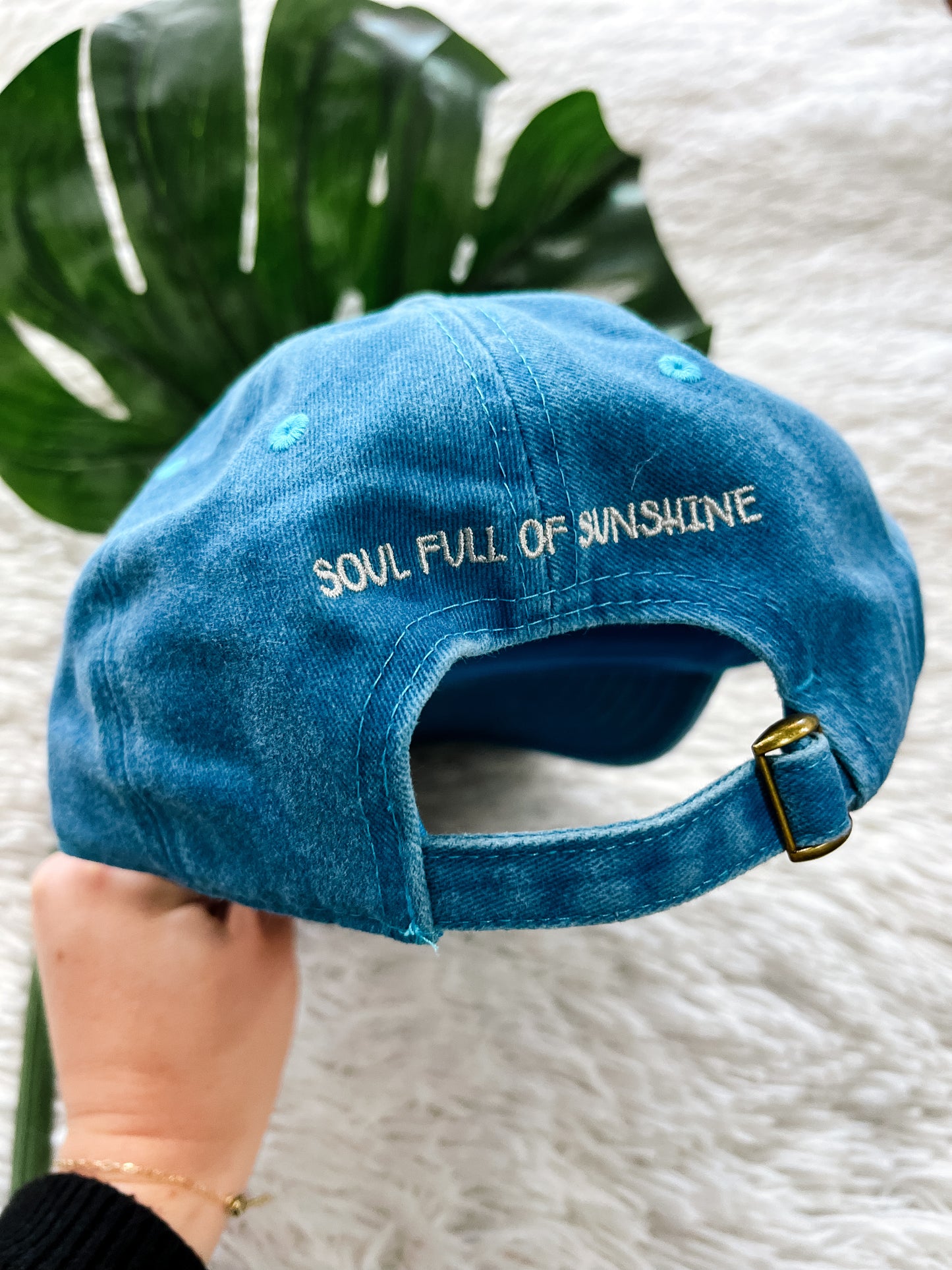 Teal Sunshine Baseball Cap