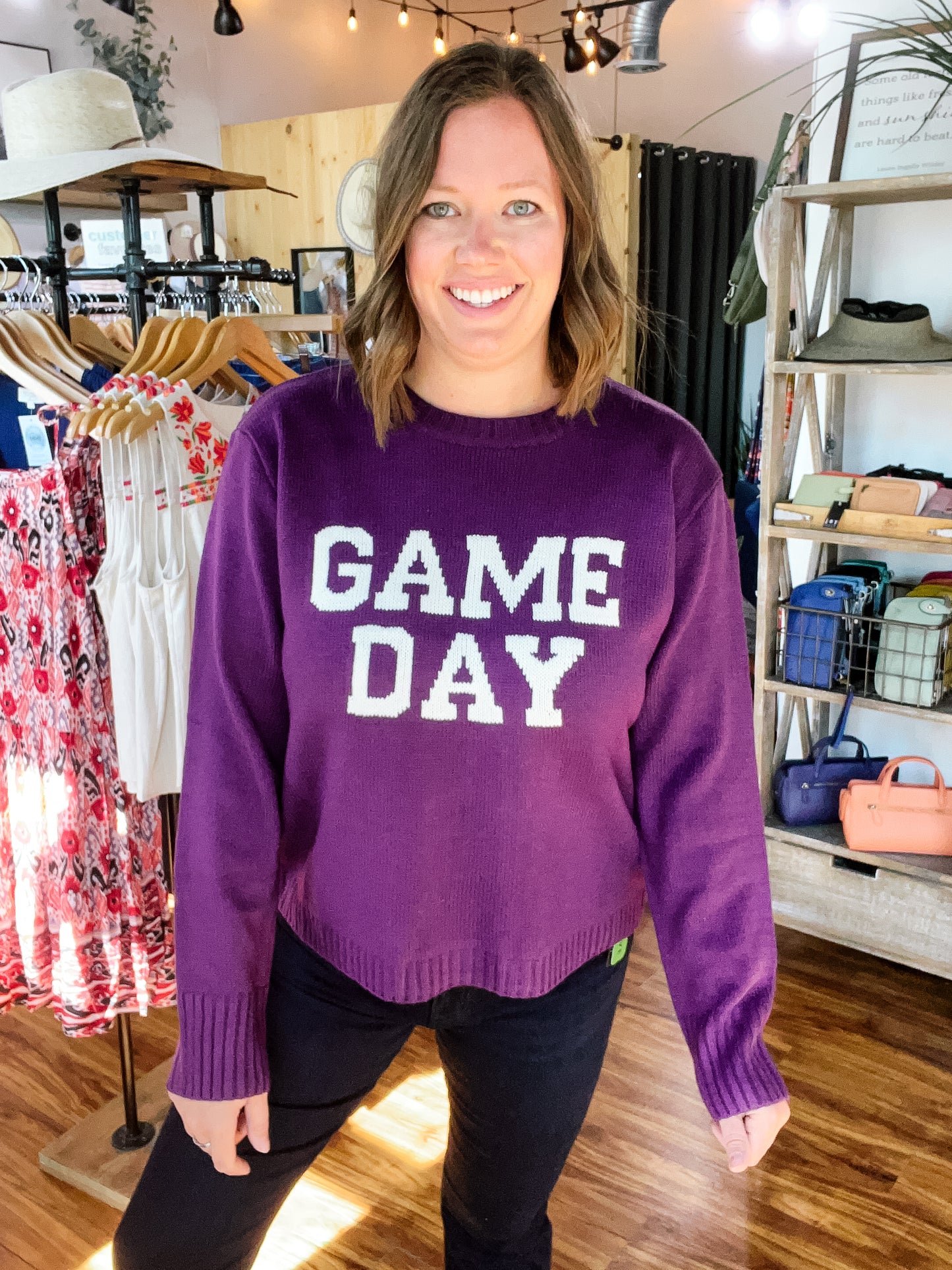 Purple Game Day Sweater